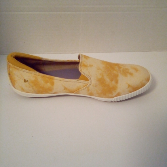 Dr. Scholls Jot It Down Deck Shoes Yellow Tie Dyed Slip-On Size 6.5 Pre-owned - Picture 10 of 11